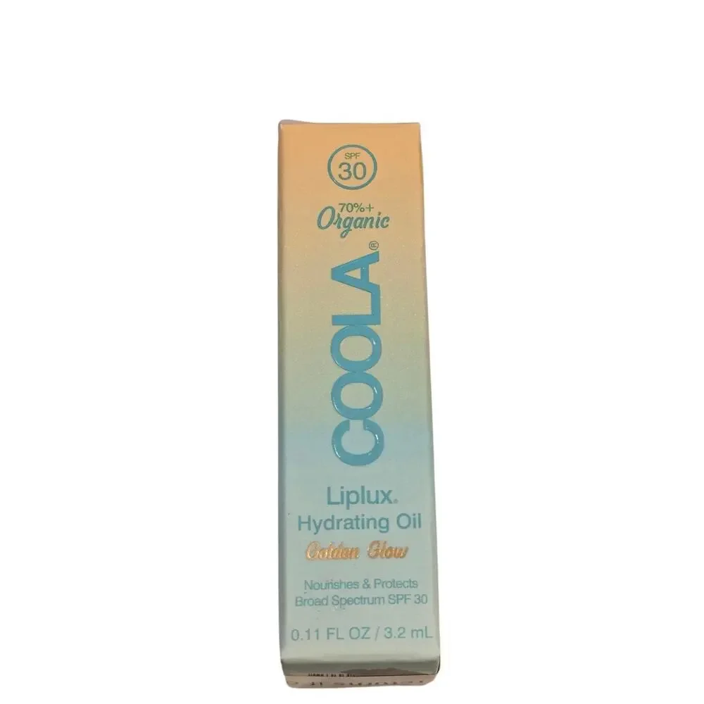 Coola Liplux Hydrating Oil Golden Glow New in Box can